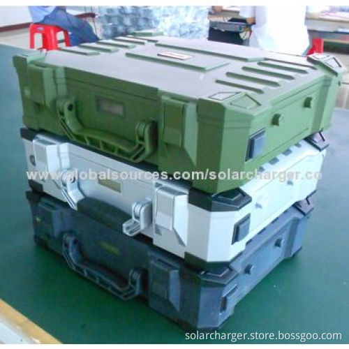 Portable Solar Power System Case with 100V AC or 12/5V DC Voltage